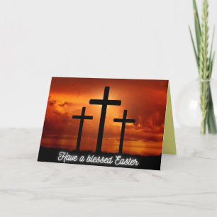 Agradecimiento Tarjeta religiosa bendecida de Pascua