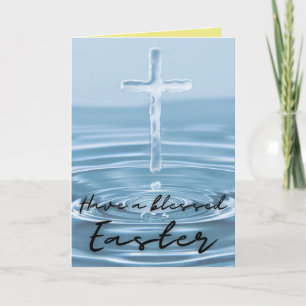 Agradecimiento Tarjeta religiosa bendecida de Pascua