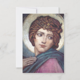 Agradecimiento Tarjeta Religiosa Santa Brígida de Irlanda