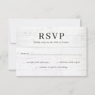 Agradecimiento Tarjeta RSVP de boda moderna de Moda rusa