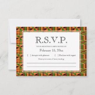 Agradecimiento Tarjeta RSVP de Correo del Clásico Naranja African