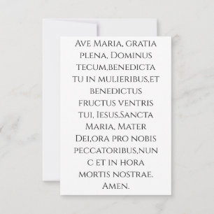 Agradecimiento Tarjeta Sagrada de la Virgen María Ortodoxa Ave