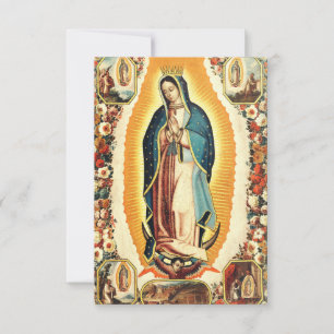 Agradecimiento Tarjeta Sagrada de Nuestra Señora de Guadalupe A