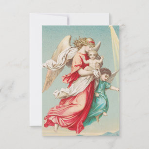 Agradecimiento Tarjeta Sagrada del Ángel de la Guarda Clásico