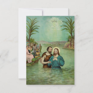 Agradecimiento Tarjeta Sagrada del Bautismo de Jesús Pater Nost
