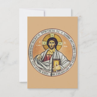 Agradecimiento Tarjeta Sagrada del Ícono de Cristo Pantocrátor | 