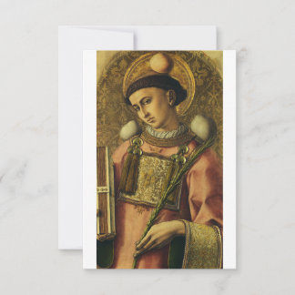 Agradecimiento Tarjeta Santa de Arte Religioso San Esteban