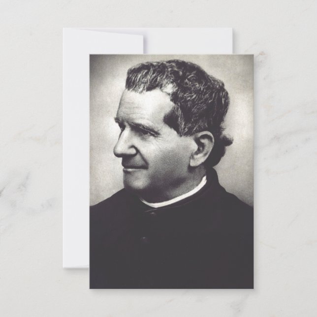 Agradecimiento Tarjeta Santa de Don Bosco (Anverso)