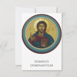 Agradecimiento Tarjeta Santa de Icono Jesús Pantocrátor   Pater N