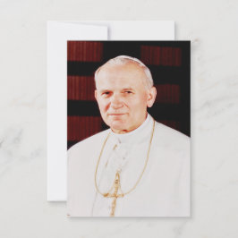 Agradecimiento Tarjeta Santa de Juan Pablo II