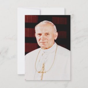 Agradecimiento Tarjeta Santa de Juan Pablo II