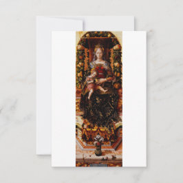 Agradecimiento Tarjeta Santa de la Madonna della Candeletta | Ave