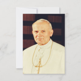Agradecimiento Tarjeta Santa de San Juan Pablo II Apóstol de la D