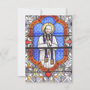 Agradecimiento Tarjeta Santa de San Juan Vianney Luz de Ars
