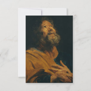 Agradecimiento Tarjeta Santa de San Pedro el Apóstol por Van Dyck