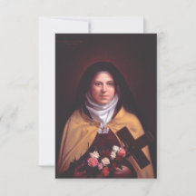 Tarjeta Santa de Santa Teresa de Lisieux