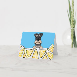 Agradecimiento Tarjeta Schnauzer de KiniArt Life Lemons