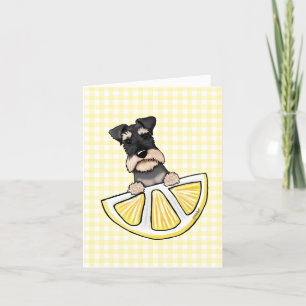 Agradecimiento Tarjeta Schnauzer de KiniArt Life Lemons