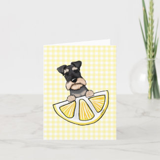 Agradecimiento Tarjeta Schnauzer de KiniArt Life Lemons