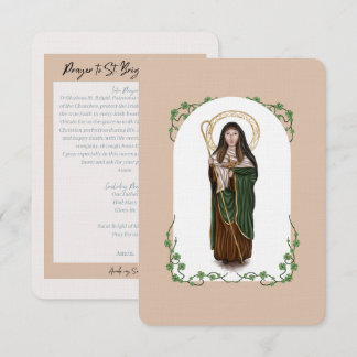 Agradecimiento Tarjeta St. Brigid de Kildare Novena