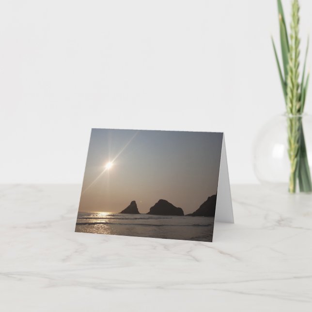 Agradecimiento Tarjeta "Te echo de menos" - Costa de Oregón (Anverso)