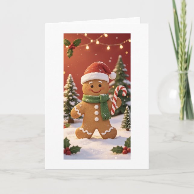Agradecimiento tarjeta temática de Navidad (Anverso)