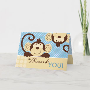 Agradecimiento Tarjeta TY de mono de Mod