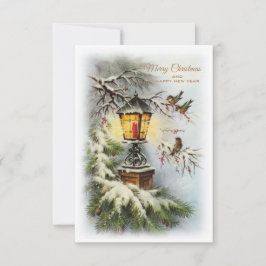 Agradecimiento Tarjeta Vintage de Navidad