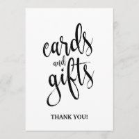 Tarjeta y regalo Letrero de Caligrafía Asequible