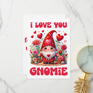 Agradecimiento Te Amo Gnomie - Tarjeta del Día de San Valentín