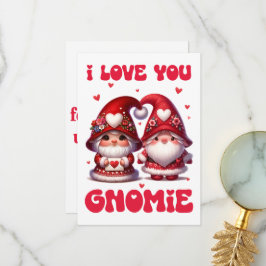 Agradecimiento Te Amo Gnomie - Tarjeta del Día de San Valentín