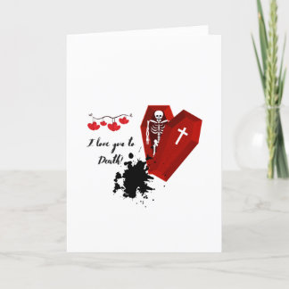 Agradecimiento "Te amo hasta la muerte" tarjeta de San Valentín