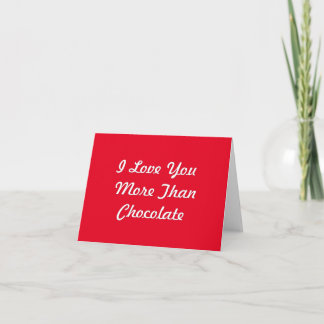 Agradecimiento Te Amo Más Que La Tarjeta De Chocolate