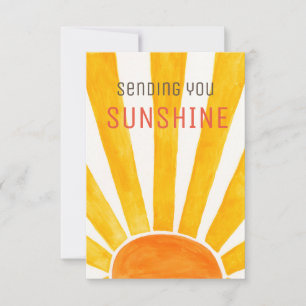 Agradecimiento Te Envío La Tarjeta De Saludo Sunshine.