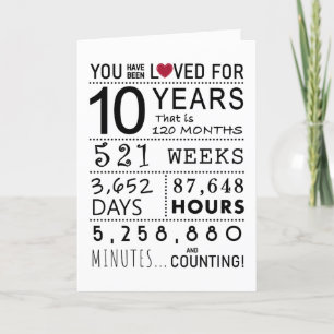 Agradecimiento Te Ha Encantado La Décima Tarjeta De Cumpleaños