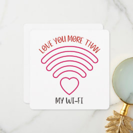 Agradecimiento Te quiero más - Tarjeta El día de San Valentín