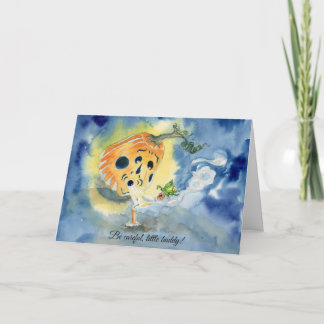 Agradecimiento "Ten cuidado, pequeño Buddy!" tarjeta de Halloween