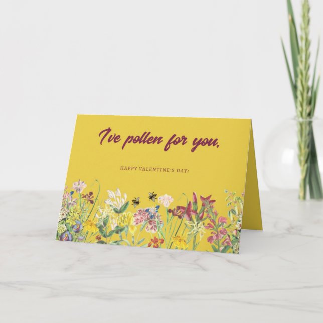 Agradecimiento Tengo la tarjeta de El día de San Valentín Polen p (Anverso)