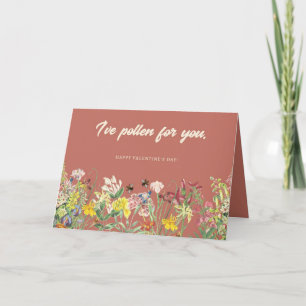 Agradecimiento Tengo la tarjeta de El día de San Valentín Polen p