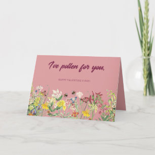 Agradecimiento Tengo la tarjeta de El día de San Valentín Polen p