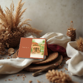 Agradecimiento Terracota Hacienda Española Tarjeta de visita de d