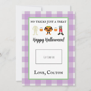 Agradecimiento Titular de la tarjeta de regalo de Halloween