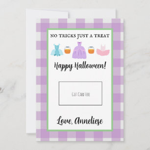 Agradecimiento Titular de la tarjeta de regalo de Halloween