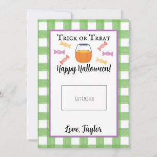 Agradecimiento Titular de la tarjeta de regalo de Halloween