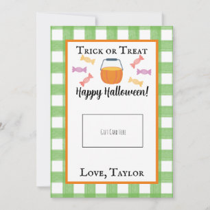 Agradecimiento Titular de la tarjeta de regalo de Halloween