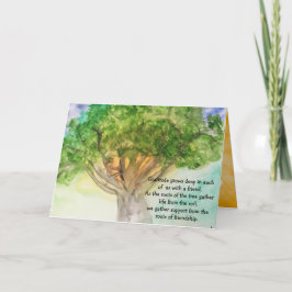 Agradecimiento Tocaste nuestro corazón, doblado tarjeta de agrade