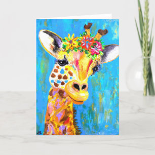 Agradecimiento Todavía Estoy Creciendo Tarjeta De Giraffe<Blank I