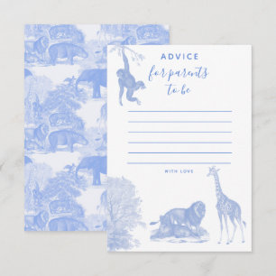 Agradecimiento Toile Jungle Animal Safari baby Shower Tarjeta de 