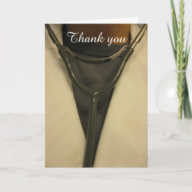 Agradecimiento Toma Dos Tarjeta De Jubilación Del Médico De Aspir (Anverso)