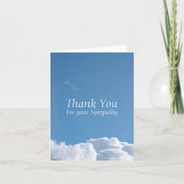 Agradecimiento Tranquilidad Sky 1 Solidaridad Gracias tarjeta de 